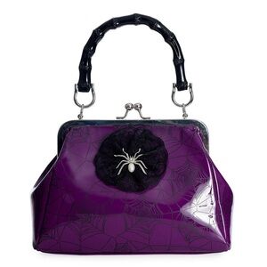 BANNED SPIDER BITE HANDBAG BLACK